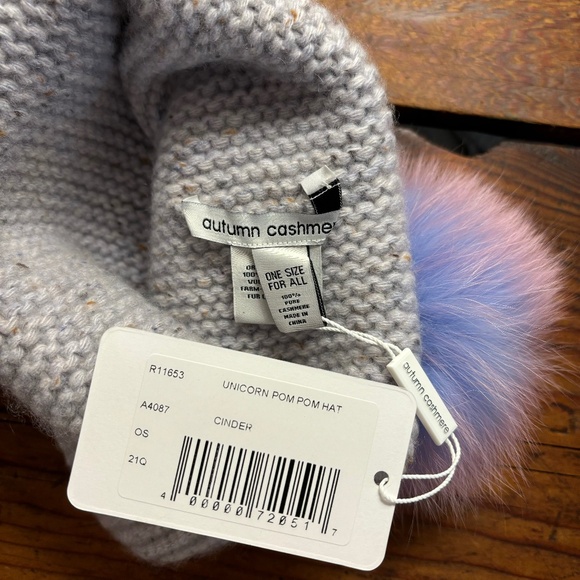 Autumn Cashmere Unicorn Pom Pom Hat main image 4